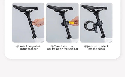 ROCKBROS Cable Lock Bike Anti Theft 115cm - CougarBikes