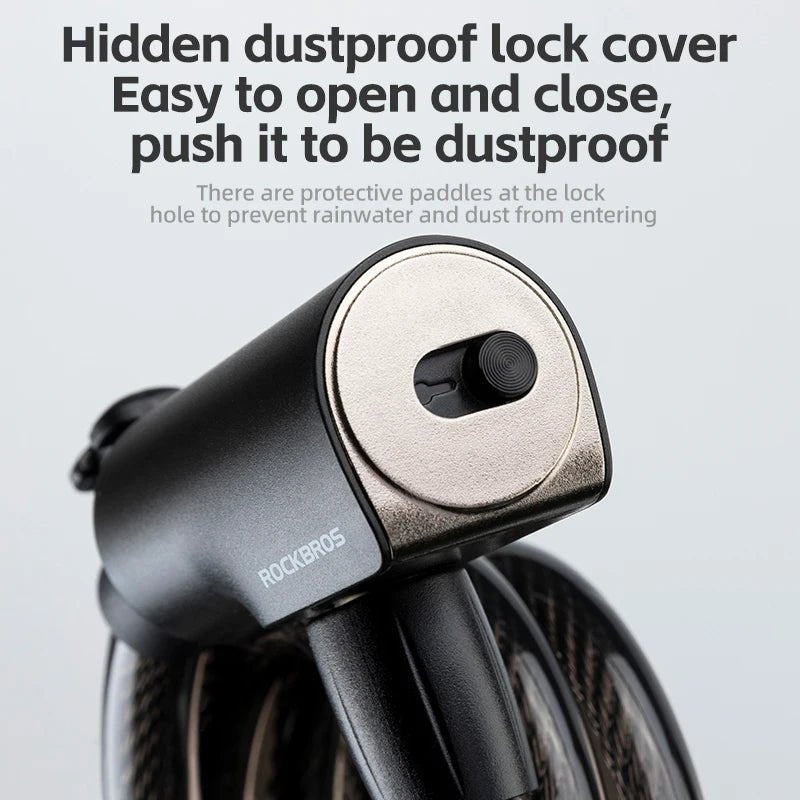 ROCKBROS Cable Lock Bike Anti Theft 115cm - CougarBikes