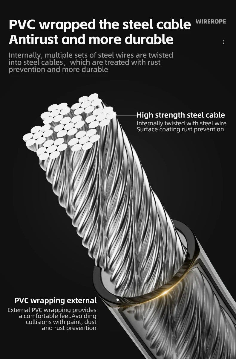 ROCKBROS Cable Lock Bike Anti Theft 115cm - CougarBikes