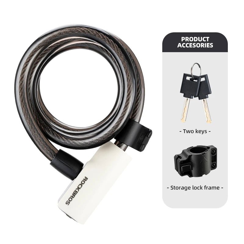 ROCKBROS Cable Lock Bike Anti Theft 115cm - CougarBikes