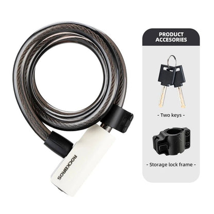 ROCKBROS Cable Lock Bike Anti Theft 115cm - CougarBikes
