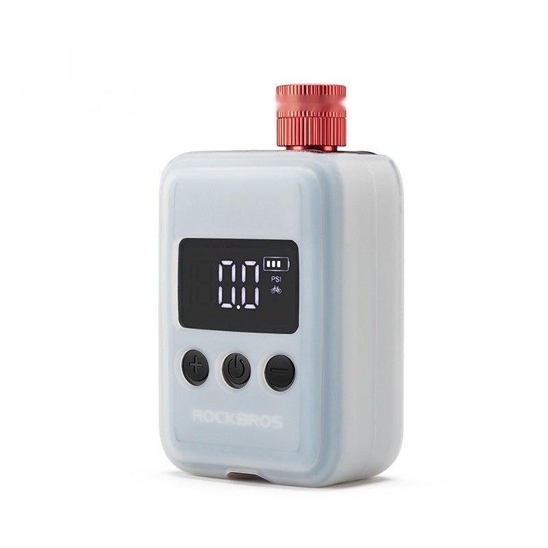 ROCKBROS Electric Bike Pump – Portable USB - C Rechargeable Tire Inflator - CougarBikes