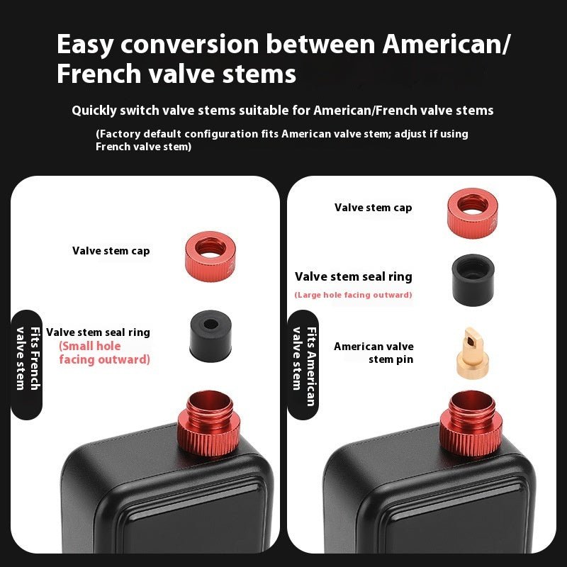 ROCKBROS Electric Bike Pump – Portable USB - C Rechargeable Tire Inflator - CougarBikes