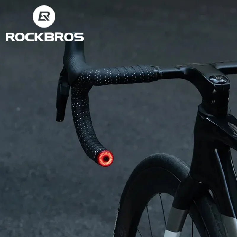 ROCKBROS Smart Bike Tail Light Brake Sensing Rechargeable Waterproof Light - CougarBikes