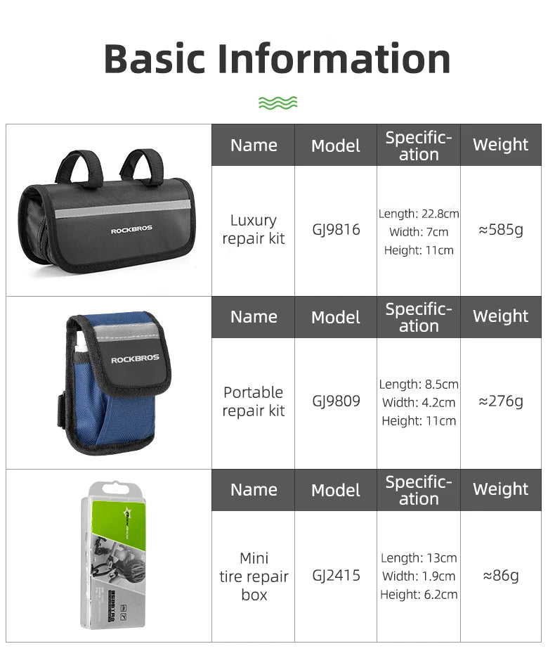 ROCKBROS Specialized 16 in 1 Bike Multi Tool Repair Kit Compact Cycling Tool Set - CougarBikes