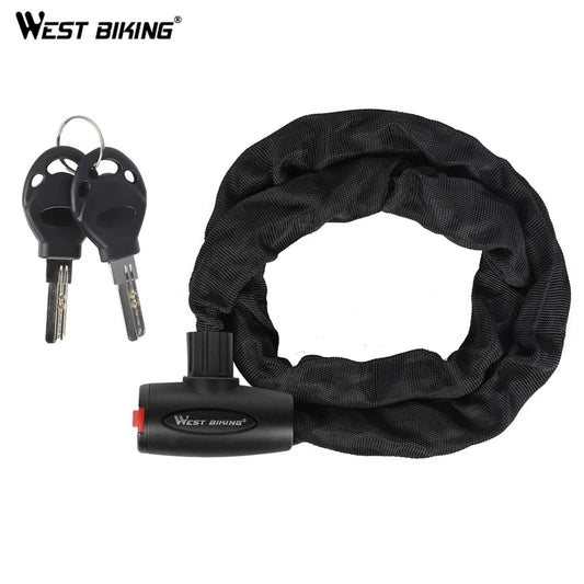 WEST BIKING Chain Lock Bike Anti Theft 1.2m - CougarBikes
