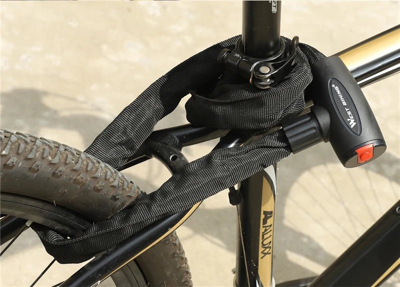 WEST BIKING Chain Lock Bike Anti Theft 1.2m - CougarBikes