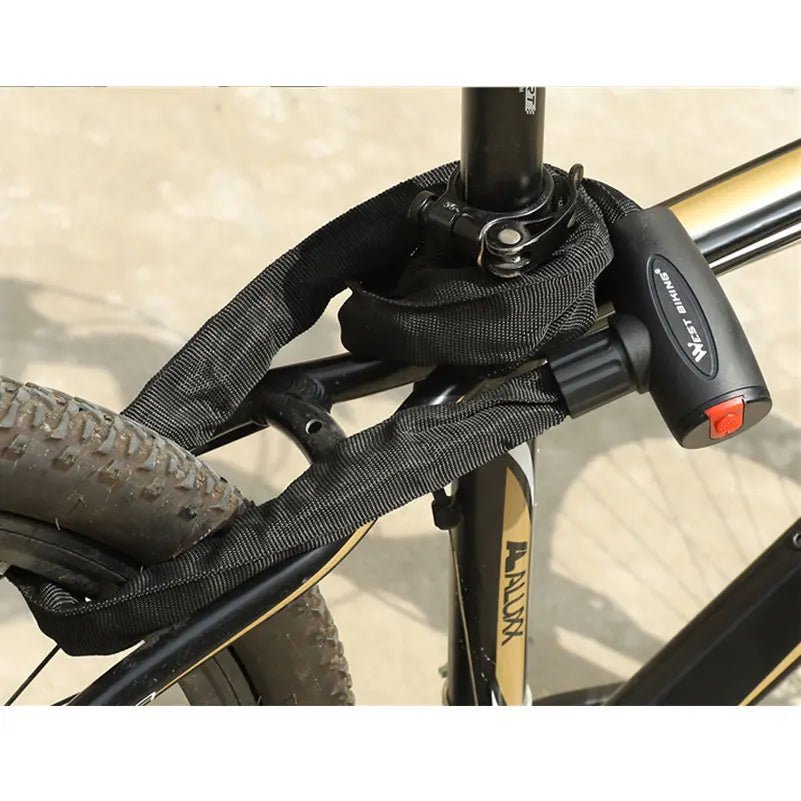 WEST BIKING Chain Lock Bike Anti Theft 1.2m - CougarBikes