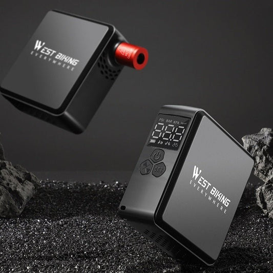 WESTBIKING Electric Bike Pump – High Pressure Portable Inflator (160 PSI) - CougarBikes