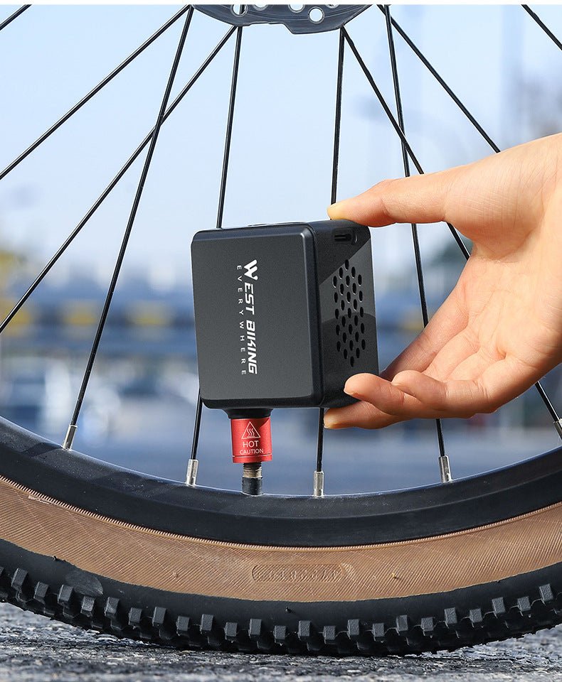 WESTBIKING Electric Bike Pump – High Pressure Portable Inflator (160 PSI) - CougarBikes