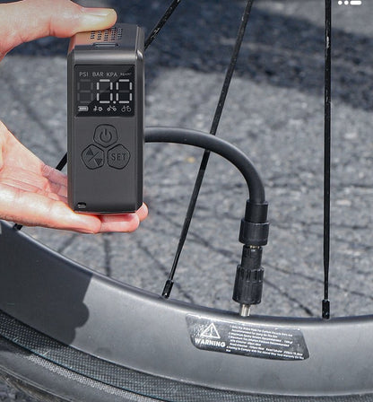 WESTBIKING Electric Bike Pump – High Pressure Portable Inflator (160 PSI) - CougarBikes