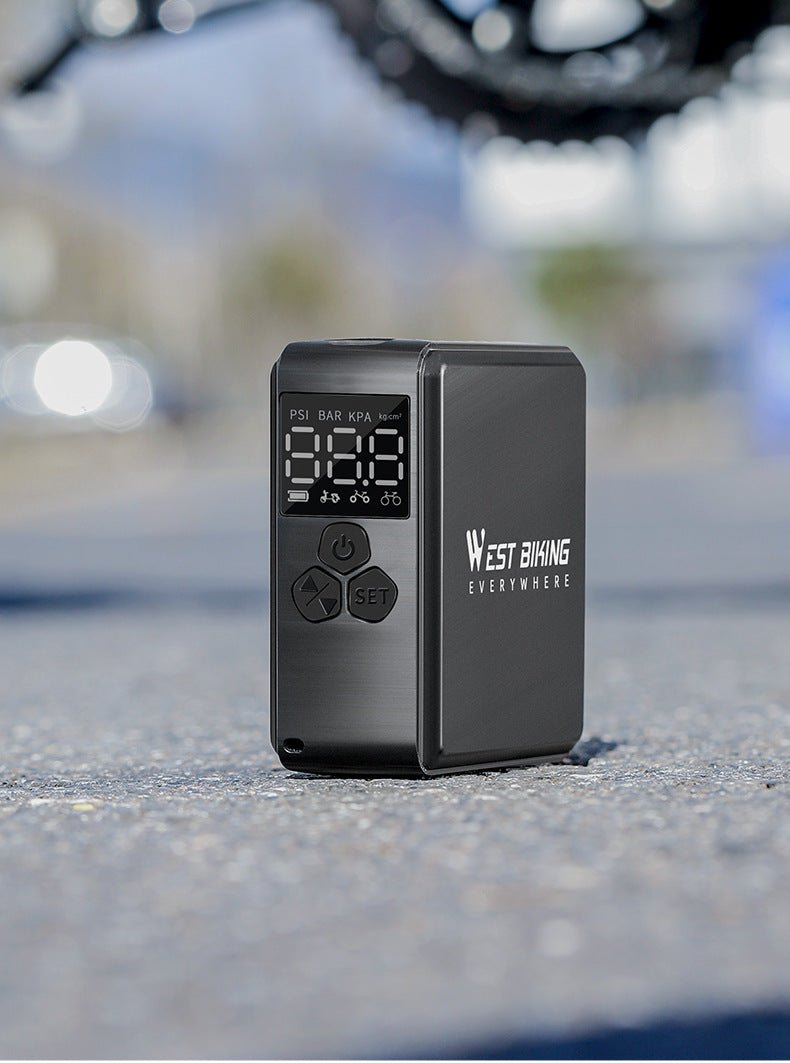 WESTBIKING Electric Bike Pump – High Pressure Portable Inflator (160 PSI) - CougarBikes