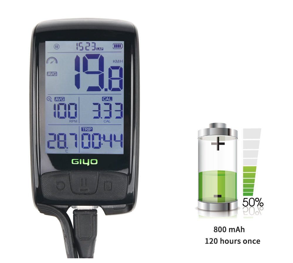 Wireless Bike Computer – 2.5” HD Bicycle Speedometer - CougarBikes
